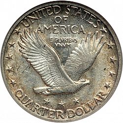 quarter 1917 Large Reverse coin