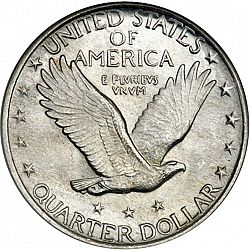 quarter 1919 Large Reverse coin