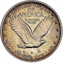 quarter 1919 Large Reverse coin
