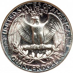 quarter 1951 Large Reverse coin