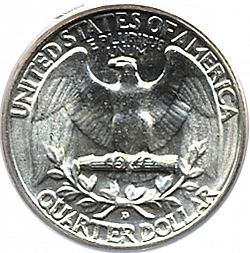 quarter 1953 Large Reverse coin