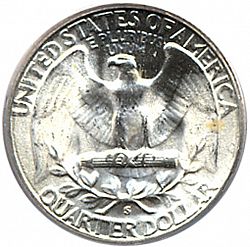 quarter 1953 Large Reverse coin