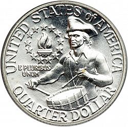quarter 1976 Large Reverse coin