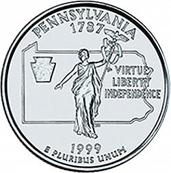 quarter 1999 Large Reverse coin