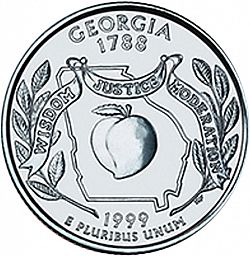 quarter 1999 Large Reverse coin