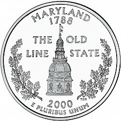 quarter 2000 Large Reverse coin