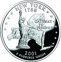 quarter 2001 Large Reverse coin