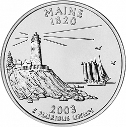 quarter 2003 Large Reverse coin