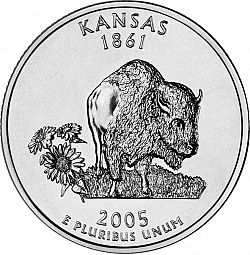 quarter 2005 Large Reverse coin