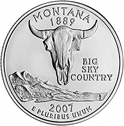 quarter 2007 Large Reverse coin