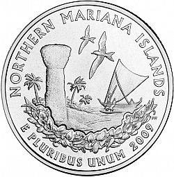 quarter 2009 Large Reverse coin