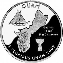 quarter 2009 Large Reverse coin