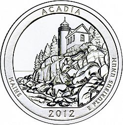 quarter 2012 Large Reverse coin