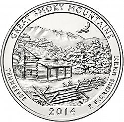 quarter 2014 Large Reverse coin