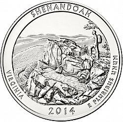 quarter 2014 Large Reverse coin