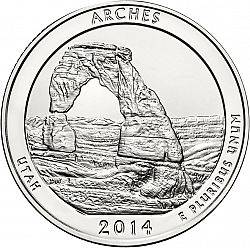 quarter 2014 Large Reverse coin