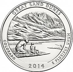 quarter 2014 Large Reverse coin