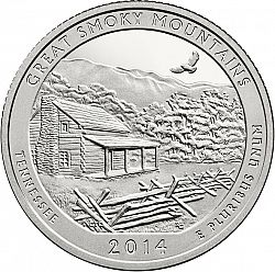 quarter 2014 Large Reverse coin