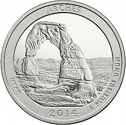 quarter 2014 Large Reverse coin