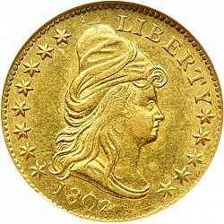 2.50 dollar 1802 Large Obverse coin