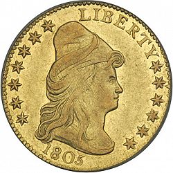 2.50 dollar 1805 Large Obverse coin