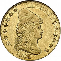 2.50 dollar 1806 Large Obverse coin