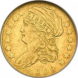 2.50 dollar 1808 Large Obverse coin