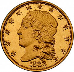2.50 dollar 1833 Large Obverse coin