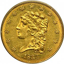 2.50 dollar 1834 Large Obverse coin