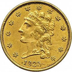 2.50 dollar 1835 Large Obverse coin