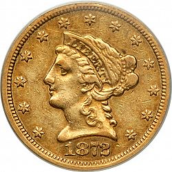 2.50 dollar 1872 Large Obverse coin