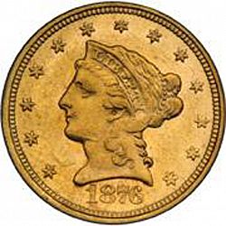 2.50 dollar 1876 Large Obverse coin