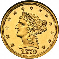 2.50 dollar 1879 Large Obverse coin