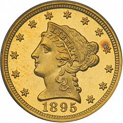 2.50 dollar 1895 Large Obverse coin