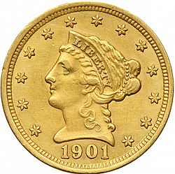 2.50 dollar 1901 Large Obverse coin