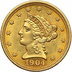 2.50 dollar 1904 Large Obverse coin
