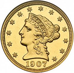 2.50 dollar 1907 Large Obverse coin