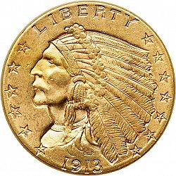 2.50 dollar 1913 Large Obverse coin