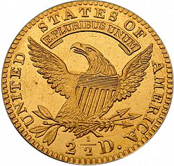 2.50 dollar 1824 Large Reverse coin