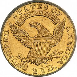2.50 dollar 1825 Large Reverse coin