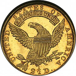 2.50 dollar 1831 Large Reverse coin