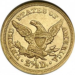2.50 dollar 1841 Large Reverse coin