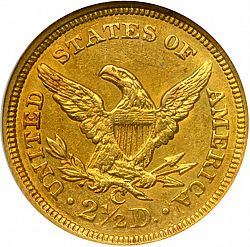2.50 dollar 1844 Large Reverse coin