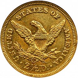 2.50 dollar 1849 Large Reverse coin