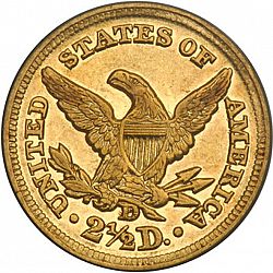 2.50 dollar 1850 Large Reverse coin