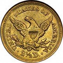 2.50 dollar 1850 Large Reverse coin