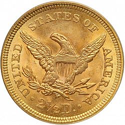 2.50 dollar 1853 Large Reverse coin