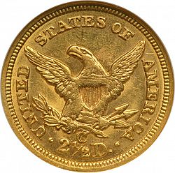 2.50 dollar 1854 Large Reverse coin