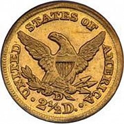 2.50 dollar 1855 Large Reverse coin