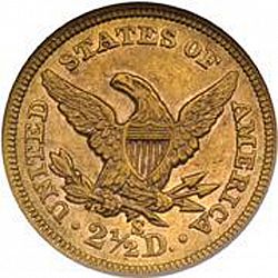 2.50 dollar 1856 Large Reverse coin